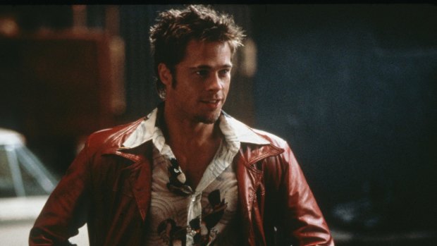 Brad Pitt in the 1999 cult classic <i>Fight Club</i>.
