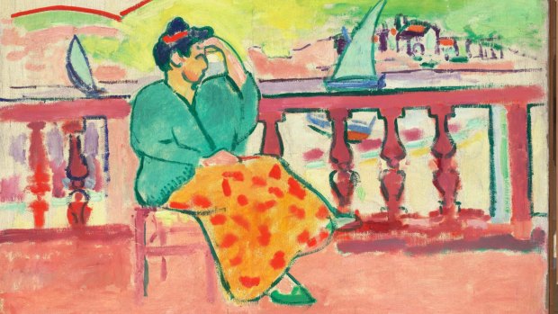 <I>Woman on a terrace</I> (1906), by Henri Matisse.
