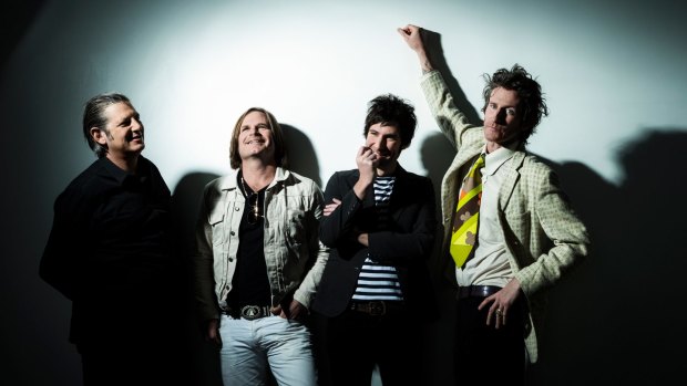 Tim Rogers wtih his You Am I bandmates (from left) Russell Hopkinson, Andy Kent and Davey Lane.