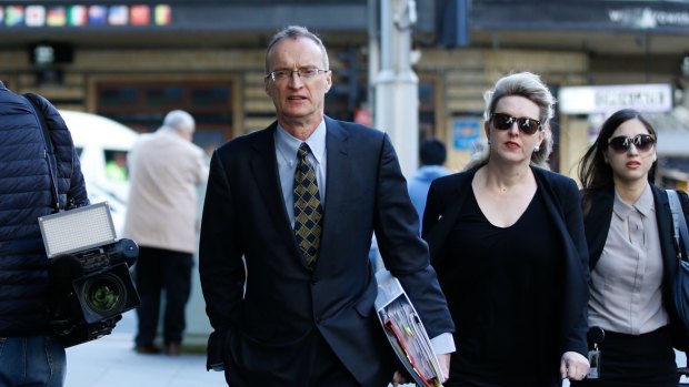 DPP counsel David Buchanan arrives at the Sydney inquest on Tuesday.
