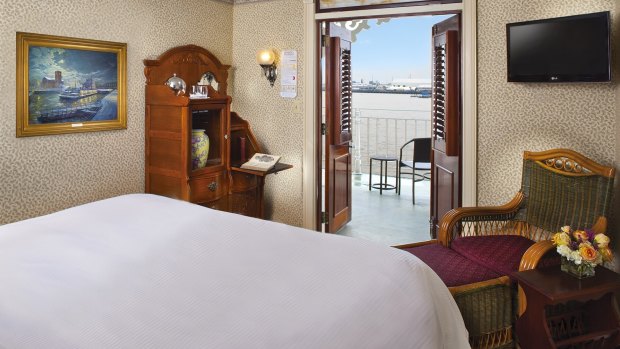 A stateroom on board.