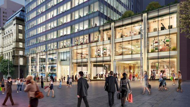 Artist's impression of Apple's new home at 20 Martin Place, being built by Pembroke Real Estate.