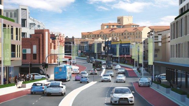 An artist's impression of Leichhardt, following the Parramatta Road renewal