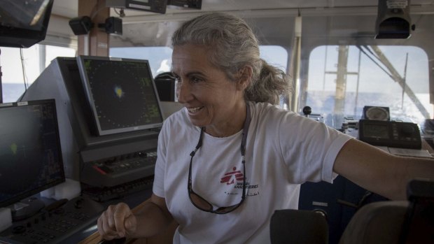 Captain Madeleine Habib goes to the aid of refugees off the coast of Libya in the Medecins Sans Frontieres ship Dignity 1.