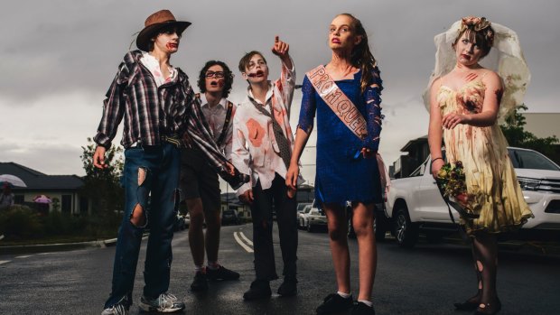 Our contemporary Halloween embraces an anything-with-blood-on-it-including-roadkill look.