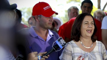 Potential soon to be Premier, Annastascia Palaszczuk speaking to ALP supporters and media the day after the Queensland election in Burpengary. 
