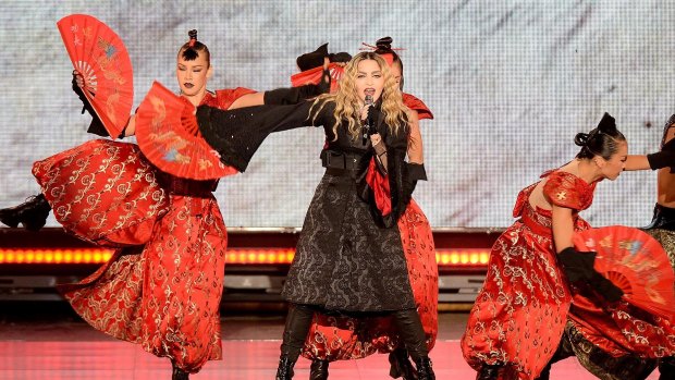 Madonna's classics got the warmest reception from the crowd at Wednesday's Brisbane show.