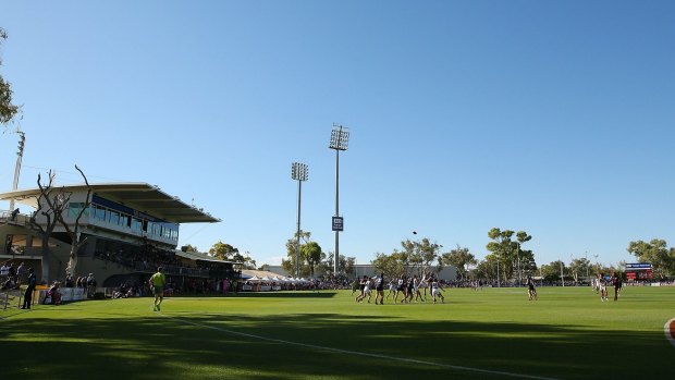 The Demons and Port Adelaide played at Traeger Park in 2015.