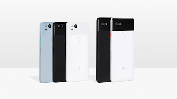 The new Pixel 2 and Pixel 2 XL smartphones.