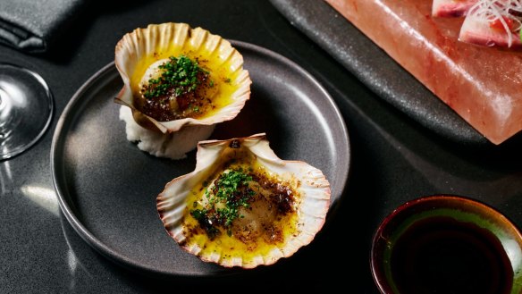 Ototo's scallops with seaweed butter, part of a raft of snack options at the underground CBD bar.