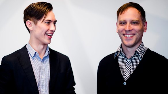 Road to success: <i>Crossy Road</i> creators Andrew Sum and Matthew Hall.