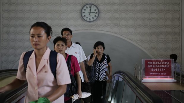 Escalator to the past: North Korea was already on its own calendar, now it will have its own time zone.
