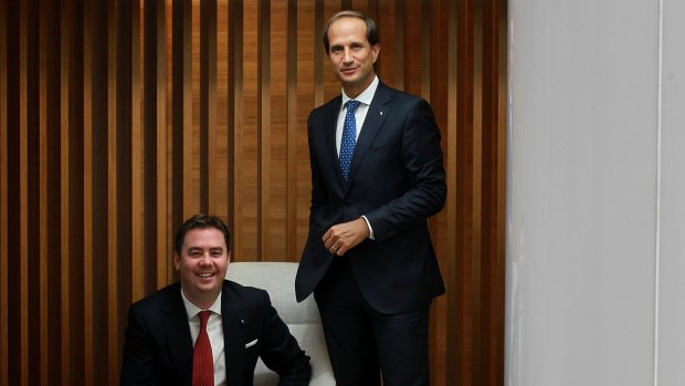 Credit Suisse is upbeat on private banking across APAC, with Alex Wade (left), the firm's Australian private banking boss and Francesco de Ferrari, head of APAC private banking. 