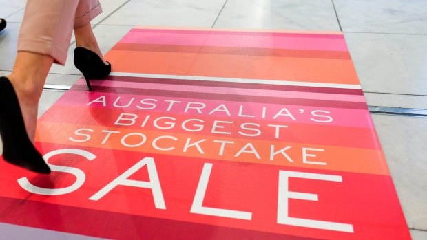 Myer sales disappointed after its important stocktake sale fell short of expectations. 