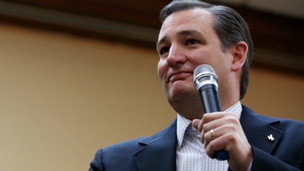 Despised but well organised: Republican presidential candidate Senator Ted Cruz.