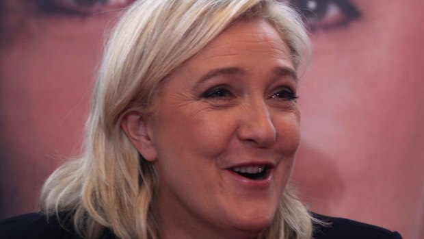 French far-right leader and National Front Party president Marine Le Pen in Lille on Monday.