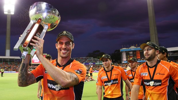 Mitchell Johnson is happy not to have been selected for Australia.