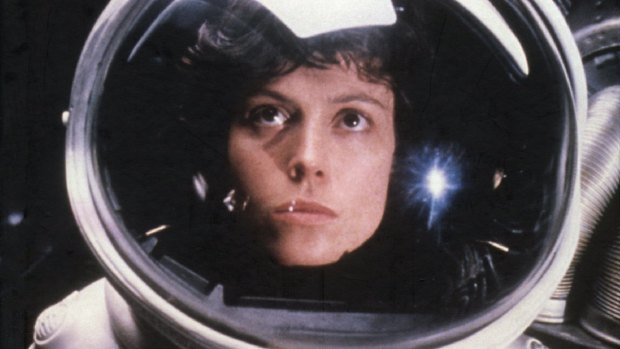 In the beginning: Sigourney Weaver as Ripley in Alien.
