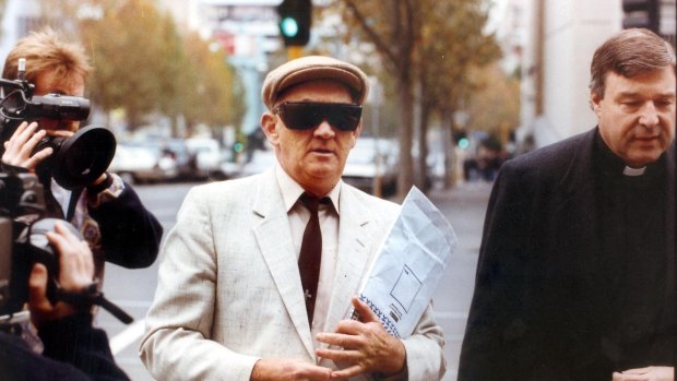 George Pell (right) with now-disgraced priest Gerald Ridsdale  in 1993.