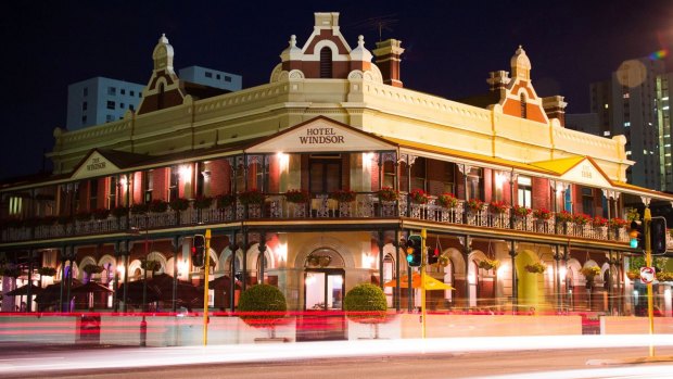 The historic Windsor Hotel in South Perth.