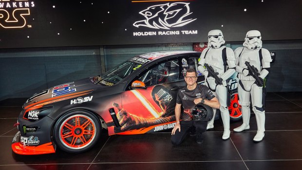 Star power: "Darth" Tander with his HRT Commodore.