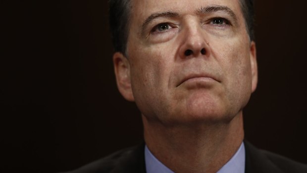 Sacked: Former FBI director James Comey.