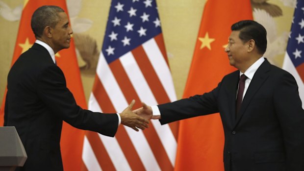 The new power generation: US President Barack Obama and Chinese President Xi Jinping at the end of their news conference in Beijing.