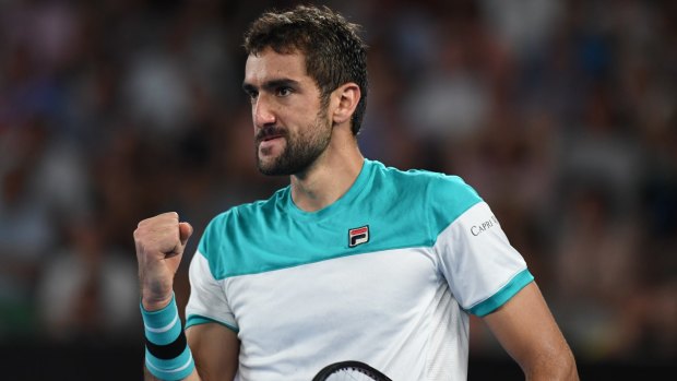 Cilic earns a break to push Federer into a fifth set.