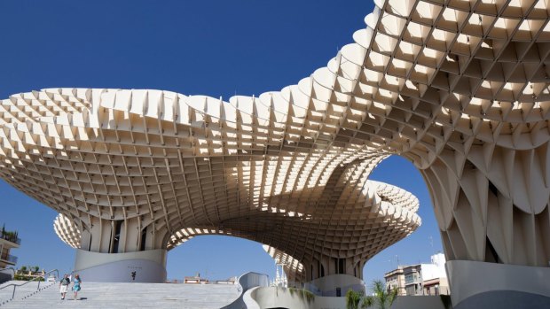 Metropol Parasol at the Plaza de la Encarnacion in Seville.