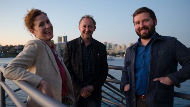 Sarah Goodes, with Andrew Upton and Kip Williams.