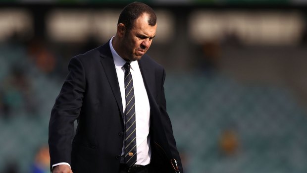 Wholesale change: Michael Cheika said he will be making changes to the Australian side after a disappointing loss to Scotland.
