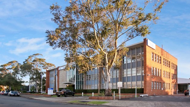 149-163 Milton Street, Ashbury. The campus-style property consists of multiple freestanding office buildings with a small warehouse component.