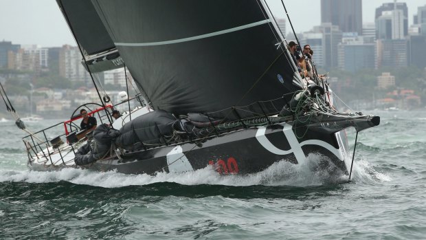 Supermaxi Perpetual Royal races during the CYCA SOLAS Big Boat Challenge in Sydney on Tuesday. 