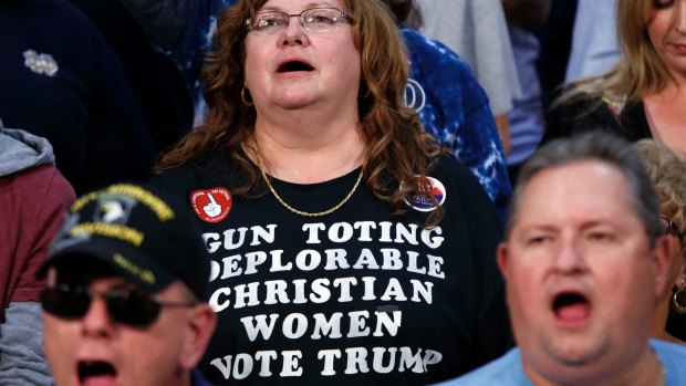 Supporters of Republican presidential candidate Donald Trump.