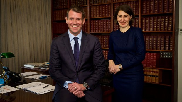 NSW State Premier Mike Baird and Treasurer Gladys Berejiklian.