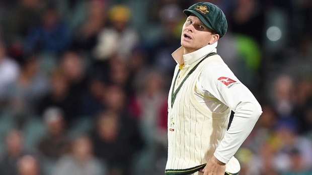 Australian skipper Steve Smith’s frustration is clear after dropping a catch off England’s Dawid Malan on Tuesday night.
