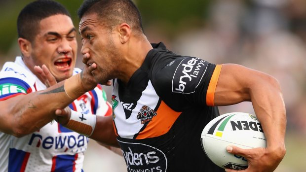 Penrith junior: Tim Simona bounced back from rejection at the Panthers to become a Tigers mainstay.