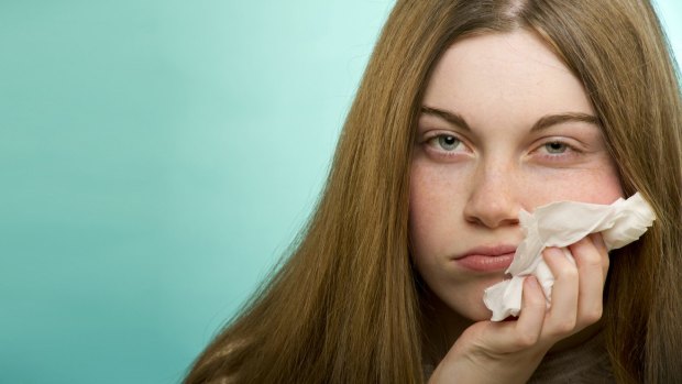 A runny nose does not equal the flu.