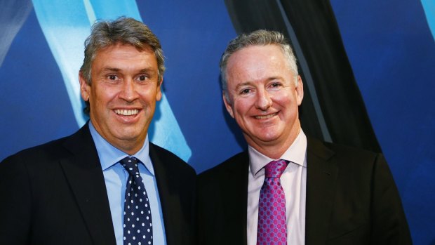David Gyngell's (left) successor Hugh Marks appears to be keeping all his options open.