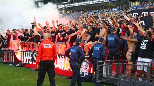 Rogue elements: Wanderers boss John Tsatsimas says troublemakers aren't formally linked to the club.