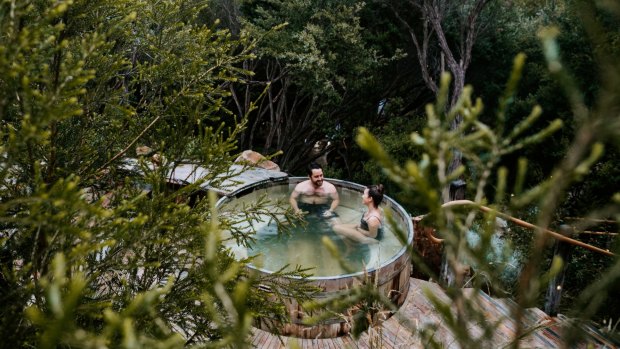 Glamping tents at Peninsula Hot Springs Mornington Peninsula, VictoriaÂ Â 