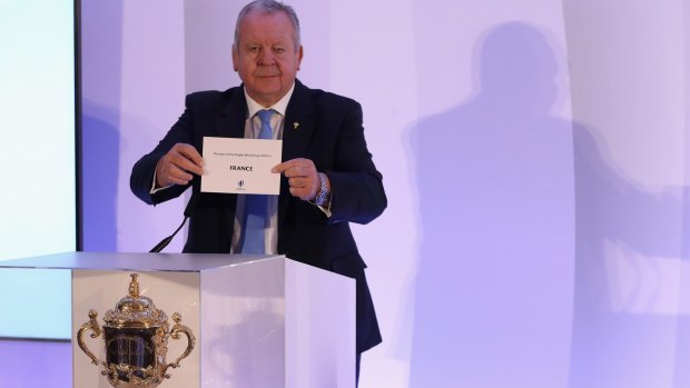 World Rugby chairman Bill Beaumont with the shock announcement.
