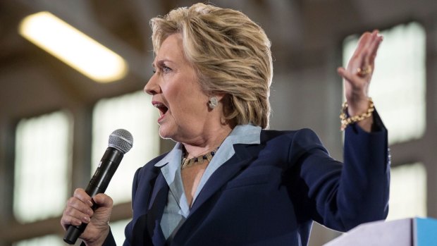 Still ahead: Democratic presidential candidate Hillary Clinton.
