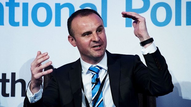 ACT Chief Minister Andrew Barr is eager to do business in Silicon Valley.