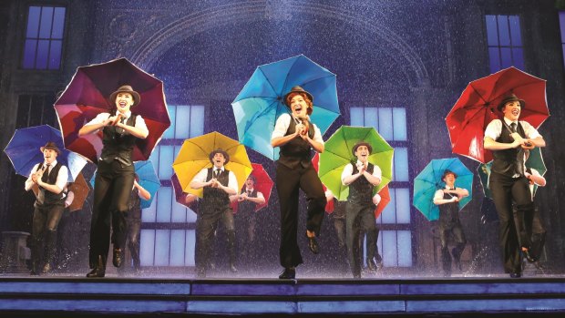 Visually impressive: The Singin in the Rain ensemble. 