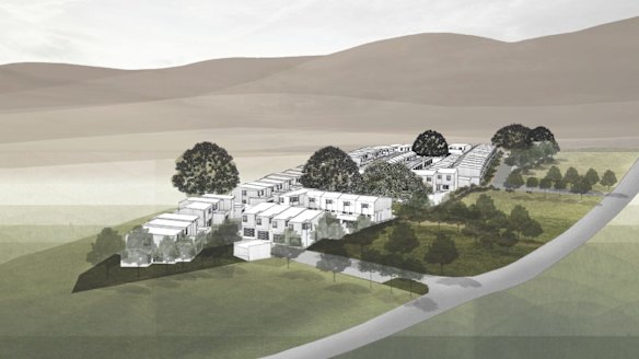 An early conceptual impression of the development.