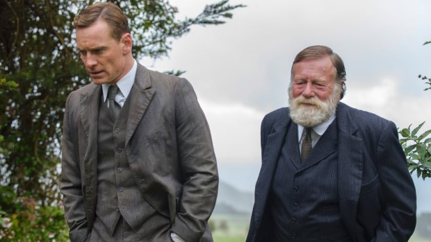 Michael Fassbender, left, as Tom Sherbourne, and Jack Thompson as Ralph in <i>The Light Between Oceans</i>, based on the acclaimed novel by M.L. Stedman. 