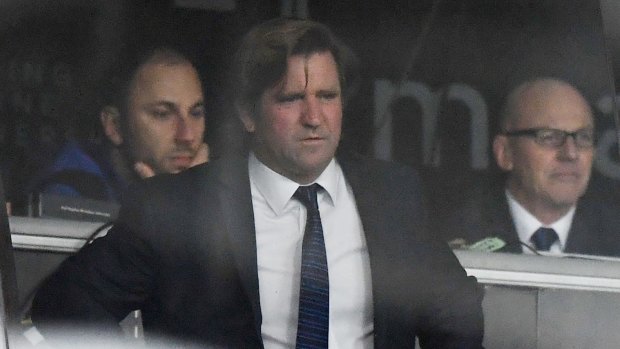 Troubled tenure: The Bulldogs have had a horror year under Des Hasler.
