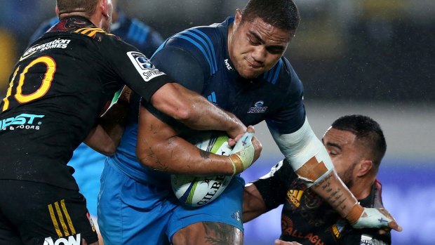Weak link: Ofa Tu'ungafasi has already suffered at the hands of the Wallabies.