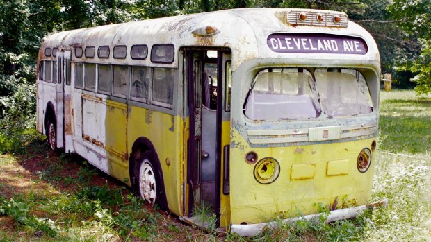 This old Montgomery city bus is believed to be the vehicle in which Rosa Parks was on in 1955, when she refused to give up her seat. The Henry Ford Museum in Michigan purchased the bus for $US492,000 in 2001.